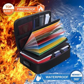 Feuerfeste Dokumententasche personalisiert für Unterneh...