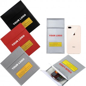 Feuerfeste Akkutasche mit Firmenlogo bedrucken lassen