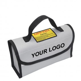 Feuerfeste Lithium-Akku Tasche mit Logo bedrucken lasse...