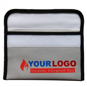 Feuerfester Dokumentenbeutel mit Logo – Werbeartikel in...