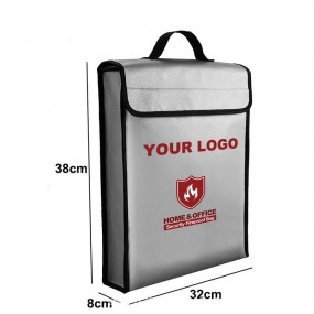 Werbeartikel feuerfeste Tasche mit Logo bedruckt