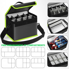 Feuerfeste Tasche für Lithium Batterien bedrucken lasse...