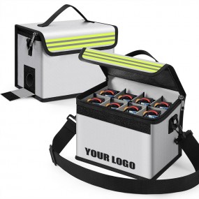 Feuerfeste Batterietasche mit Logo bedrucken