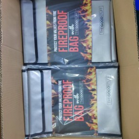 Individuelle feuerfeste Dokumententaschen mit Ihrem Log...